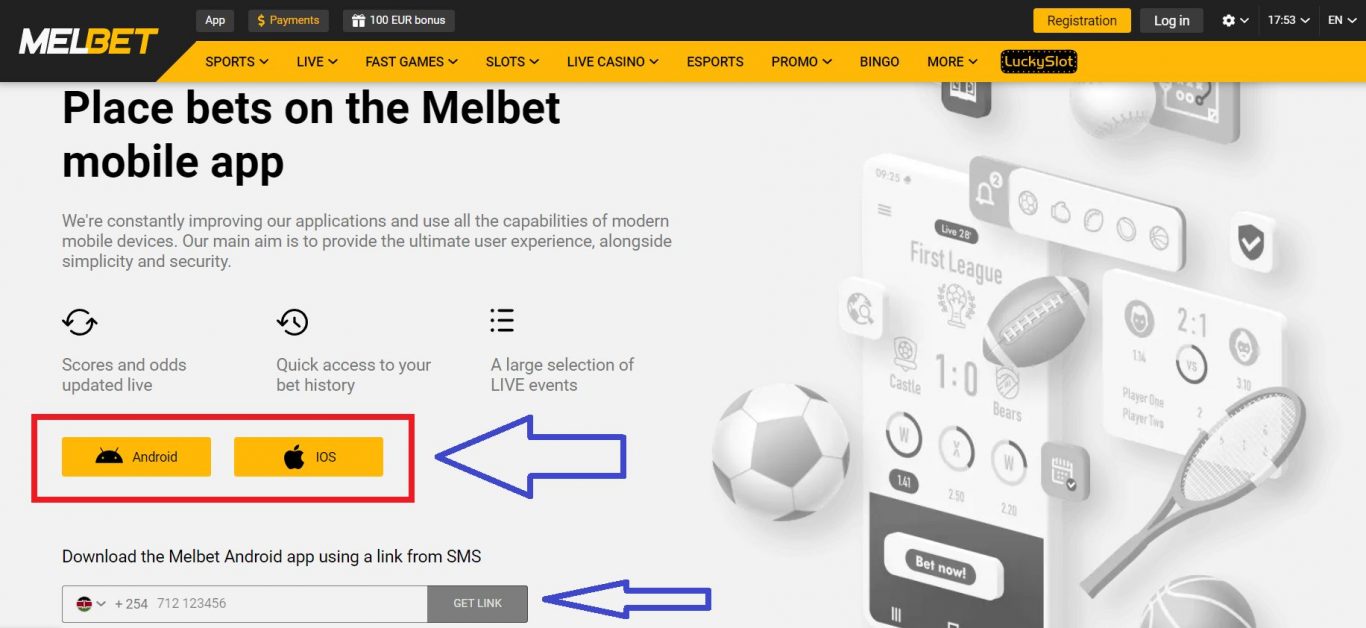 Melbet Kenya app Android